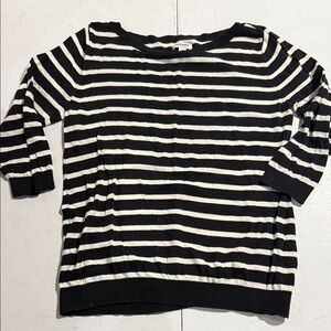 Old Navy Black and White Striped Top